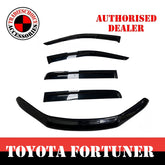 Bonnet Protector + Window Visor Weather Shields to suit Toyota Fortuner 2015-2020